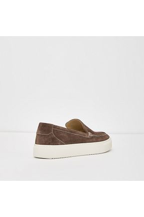 کفش اسنیکر قهوه ای مردانه بدون بند Aldo - کد 822143846
