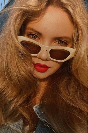 عینک آفتابی بژ زنانه 50 ss glasses - کد 940245390