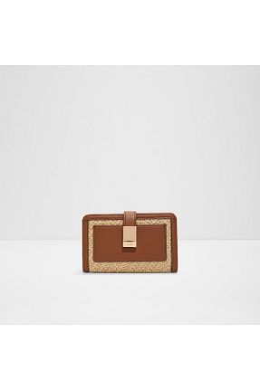 کیف پول قهوه ای زنانه چرم مصنوعی Aldo - کد 934116874