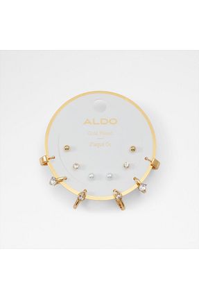 گوشواره استیل (فولاد) طلائی زنانه روکش طلا Aldo - کد 934114100