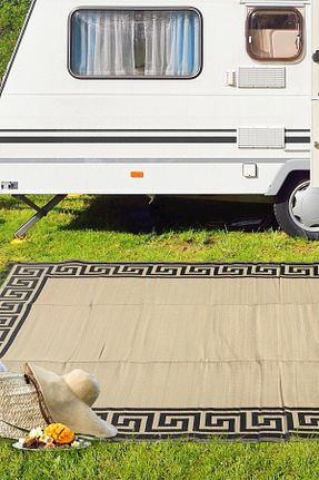 گلیم قهوه ای پلی پروپیلن SİMEREV HALI HOME CONSEPT - کد 828428813