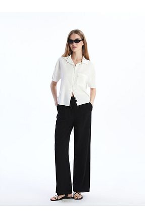 شلوار سبز زنانه کتان LC Waikiki - کد 940259706