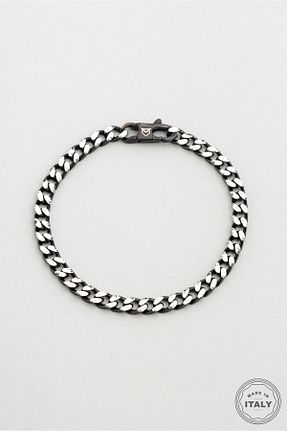 دستبند نقره مشکی مردانه 925 عیار So Chic - کد 940267688