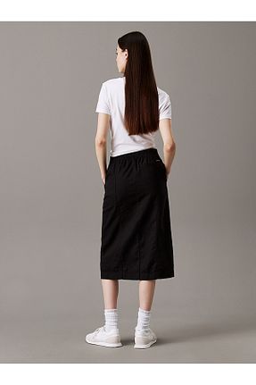 دامن مشکی زنانه کتان Calvin Klein - کد 940280514