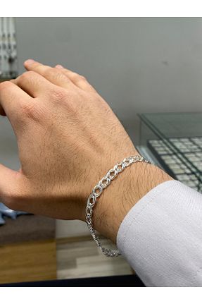 دستبند نقره مردانه 925 عیار Kiriş Gümüş - کد 785203498
