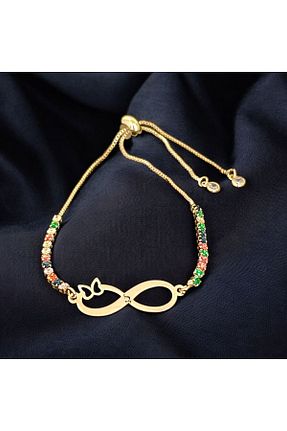 دستبند طلا طلائی زنانه 14 عیار ARCHINO GOLD - کد 906305681