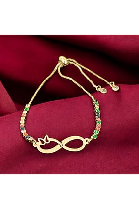 دستبند طلا طلائی زنانه 14 عیار ARCHINO GOLD - کد 906305815
