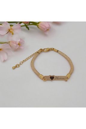 دستبند طلا طلائی زنانه 14 عیار ARCHINO GOLD - کد 930541251