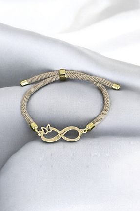 دستبند طلا طلائی زنانه 14 عیار ARCHINO GOLD - کد 906370760