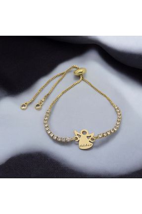 دستبند طلا طلائی زنانه 14 عیار ARCHINO GOLD - کد 906305578