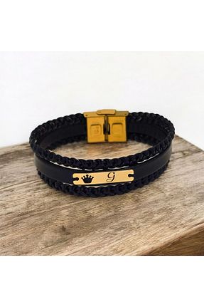 دستبند طلا مشکی مردانه 14 عیار ARCHINO GOLD - کد 928933645