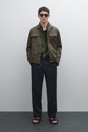 کت سبز مردانه رگولار Massimo Dutti - کد 922718205