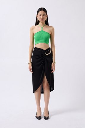 بلوز سبز زنانه ساده Black Fashion - کد 820444314