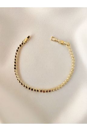 دستبند استیل (فولاد) طلائی زنانه روکش طلا Evorya - کد 940540862