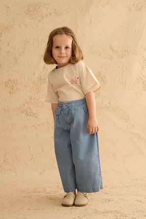 شلوار آبی بچه گانه بافتنی Fahhar Kids - کد 940750097