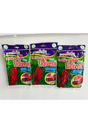دستکش نظافت قرمز Pozitif Hygiene - کد 940350264