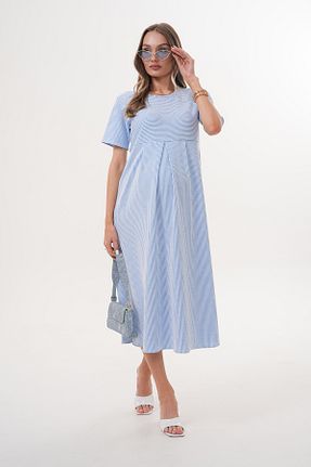 لباس بارداری آبی زنانه بافت Miss Dünya Lissa - کد 940584847