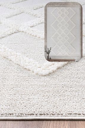 فرش بژ آنتی آلرژی SANRUGS Home & Living - کد 862330141