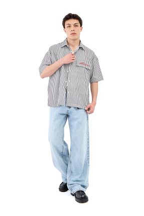 پیراهن زرشکی مردانه اورسایز THE DAD - کد 940556979