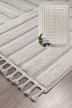 فرش بژ آنتی آلرژی SANRUGS Home & Living - کد 860028698