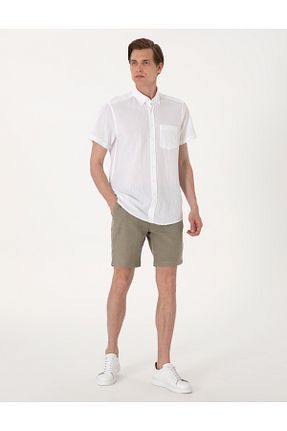 شلوارک و برمودا سبز مردانه اسلیم فیت Pierre Cardin - کد 940583883