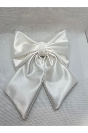 گیره سر سفید زنانه ساتن Çınar Aksesuar - کد 940591542