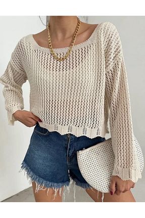 بلوز بژ زنانه ساده VOGUEMET - کد 940561492