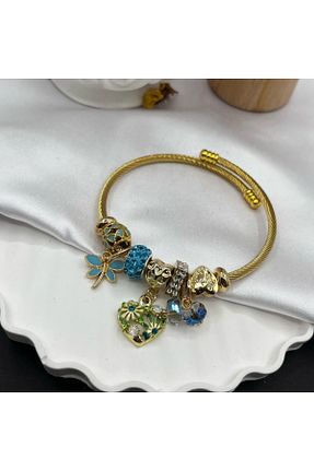 دستبند استیل (فولاد) آبی زنانه استیل ضد زنگ Daniela - کد 940557126