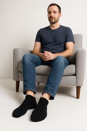 جوراب مشکی زنانه پنبه ای Belyy Socks - کد 721051609