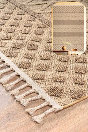 فرش بژ آنتی باکتریال SANRUGS Home & Living - کد 884289264