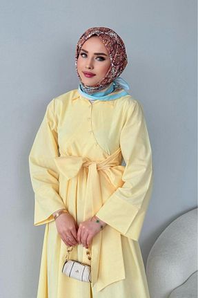 لباس حجاب زرد زنانه رگولار CNG MODA - کد 940576857