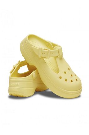 دمپائی زرد زنانه پارچه ای Crocs - کد 903787301