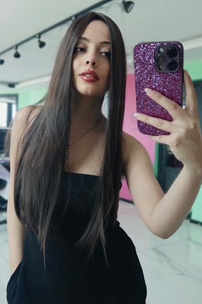 کلاه گیس قهوه ای زنانه Takıştır - کد 874398760