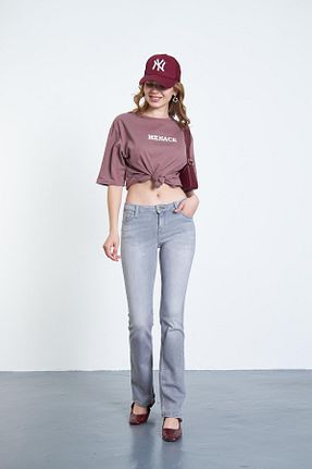 شلوار طوسی زنانه پارچه BPF - کد 835497168