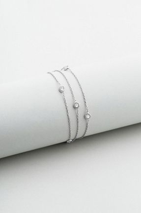 دستبند نقره سفید زنانه 925 عیار So Chic - کد 100493592