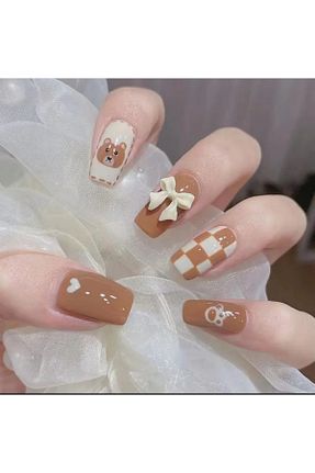ناخن مصنوعی و اکسسوری قهوه ای NAİLS - کد 368418517