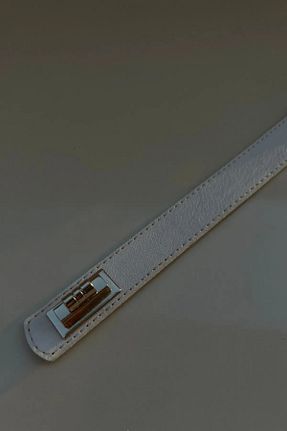 کمربند سفید زنانه چرم مصنوعی keisy - کد 892428559
