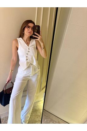 ست بالاتنه و پائین تنه رنگی زنانه بافتنی Chamakh - کد 940594533
