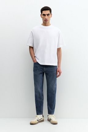 شلوار جین آبی مردانه پاچه لوله تفنگی Pull & Bear - کد 940609542