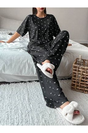 ست لباس راحتی طوسی زنانه ساده CSR HOMEWEAR - کد 940607189