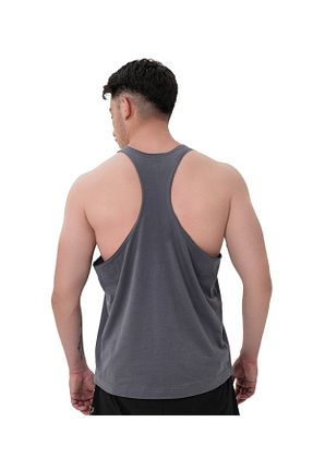 رکابی اسپرت طوسی مردانه %100 پنبه MUSCLECLOTH - کد 940609027