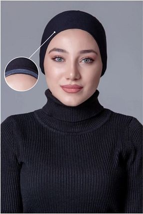 روسری مشکی پنبه پلی استر SHİROSA - کد 940643878