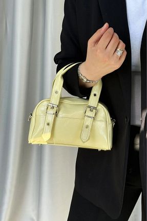 کیف دوشی زرد زنانه چرم مصنوعی olivia gate - کد 940653274
