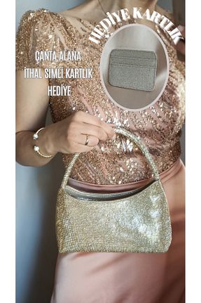 کیف مجلسی بژ زنانه پارچه ای Gül Karatekin - کد 936825878