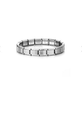 دستبند استیل (فولاد) طوسی زنانه استیل (فولاد) demirosa - کد 940654497