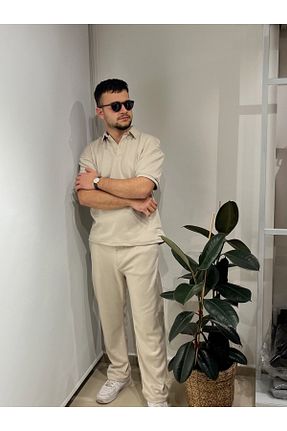 ست بالاتنه و پائین تنه بژ مردانه akya - کد 940675068