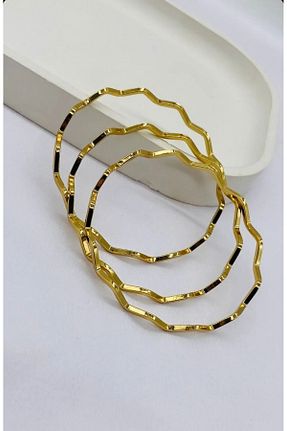 دستبند استیل (فولاد) طلائی زنانه استیل (فولاد) Brillo - کد 857883602