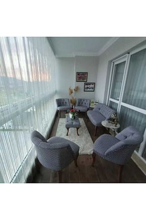 ست باغچه طوسی چوب Ecem Life - کد 315489261