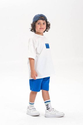 ست بالاتنه و پائین تنه آبی بچه گانه %100 پنبه Fidekids - کد 938027749