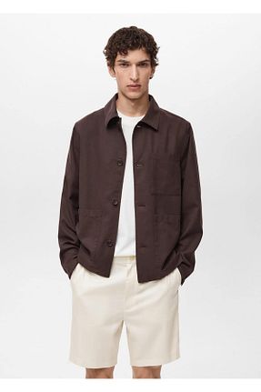 کت قهوه ای مردانه رگولار MANGO Man - کد 927892854